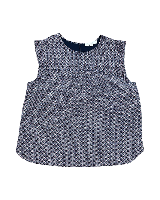 Top Sleeveless By Loft In Navy, Size:Xl