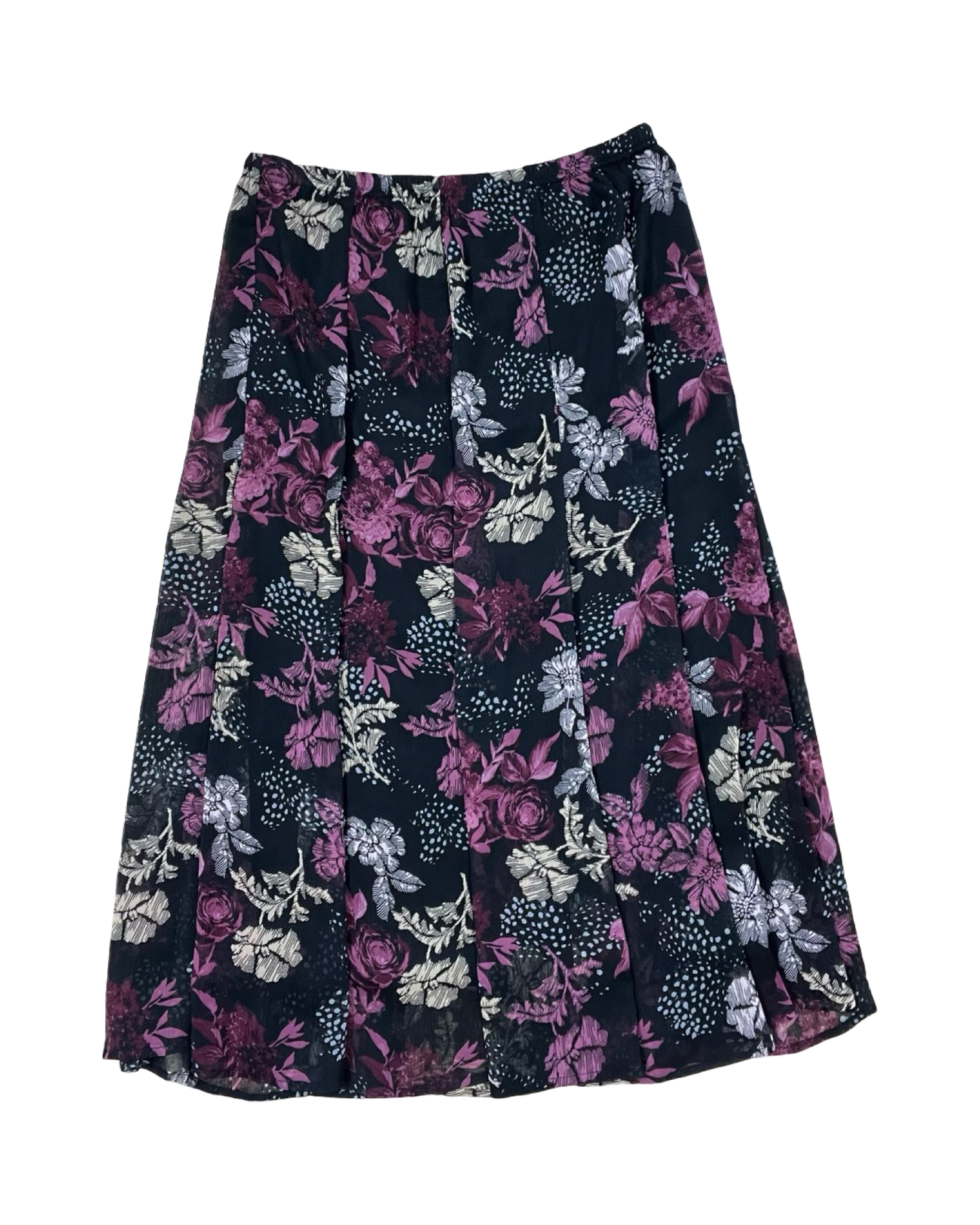 Skirt Maxi By Christopher And Banks In Black & Purple, Size:S