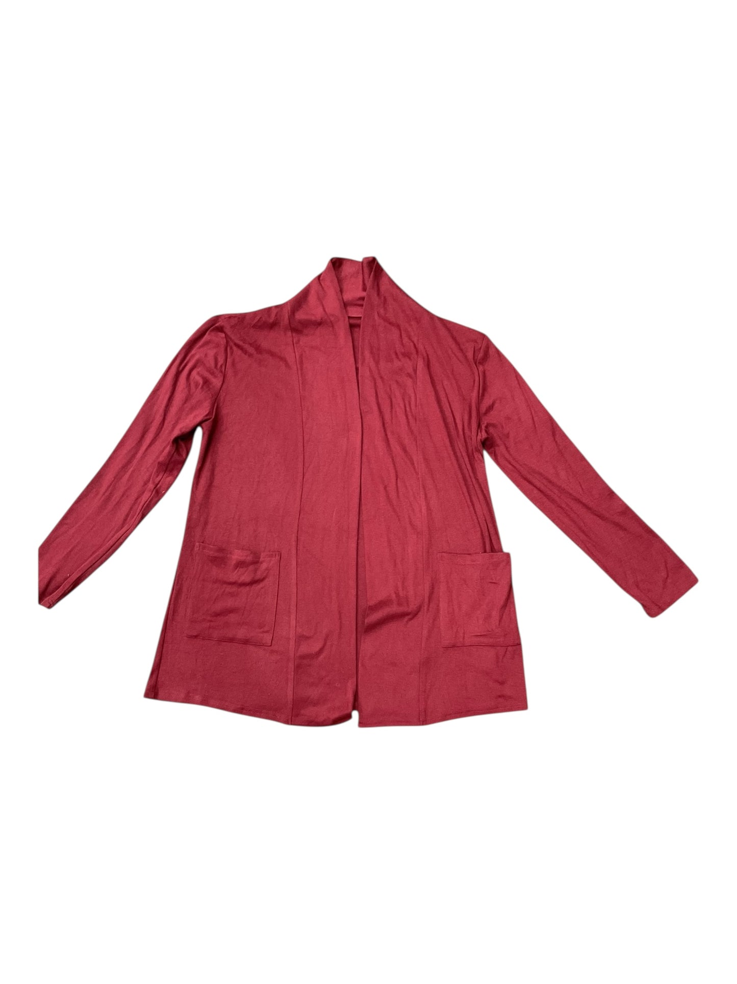 Cardigan By Clothes Mentor In Red, Size:L