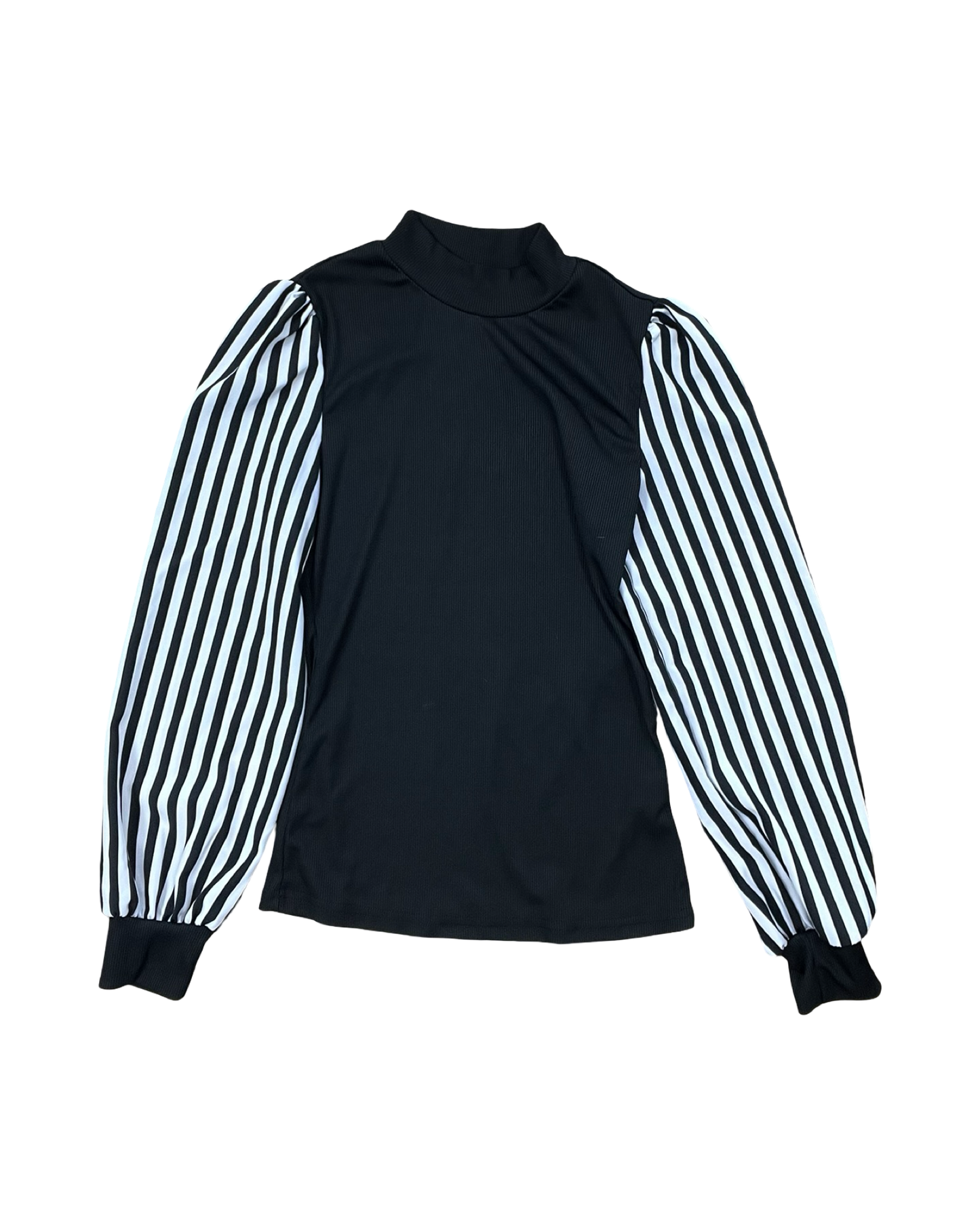Top Ls By Shein In Black & White, Size:Xs