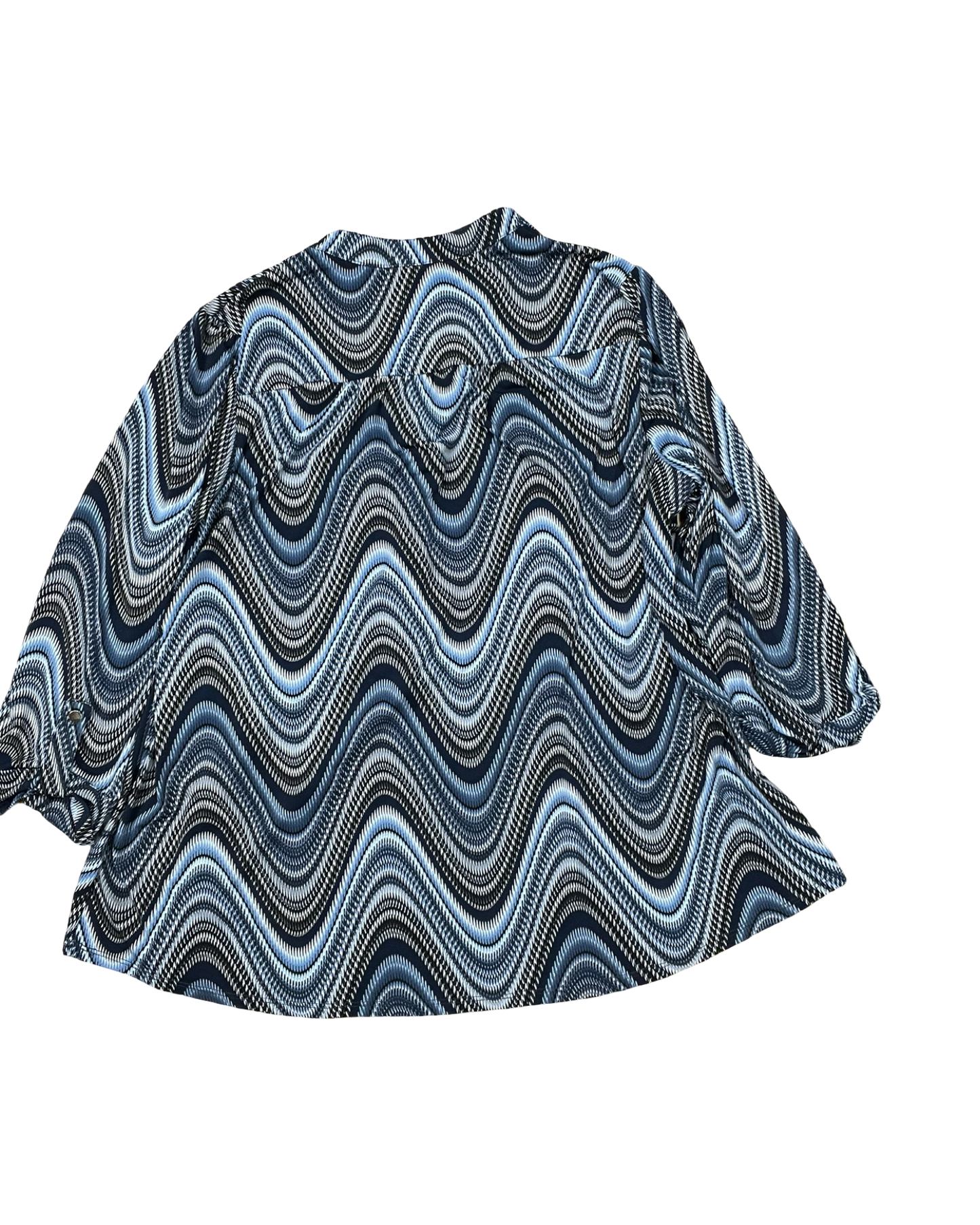 Top Ls By Cocomo In Blue, Size:1X