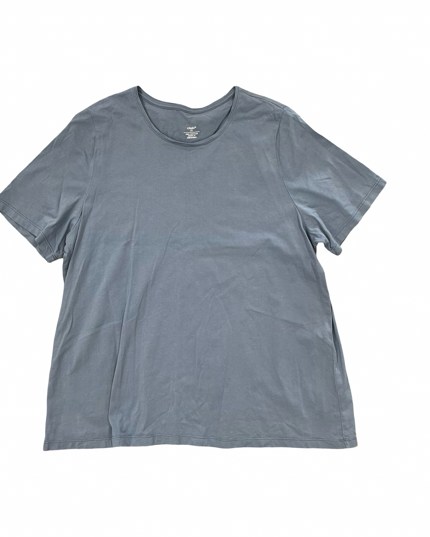 Top Ss Basic By Cj Banks In Blue, Size:1X