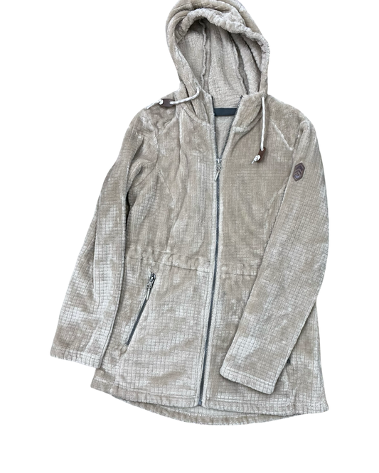 Jacket Fleece By Free Country In Tan, Size:S