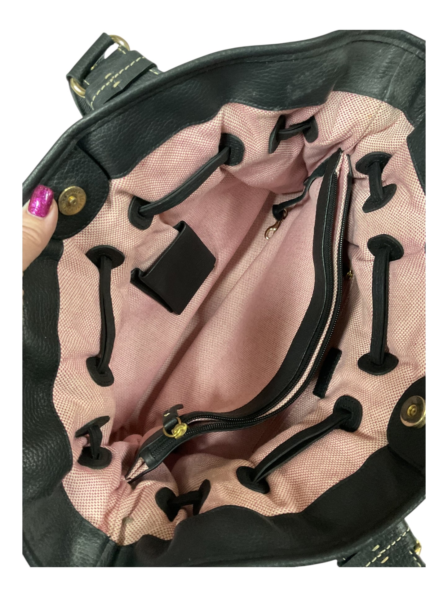 Handbag Designer By Dooney And Bourke In Black, Size:Large