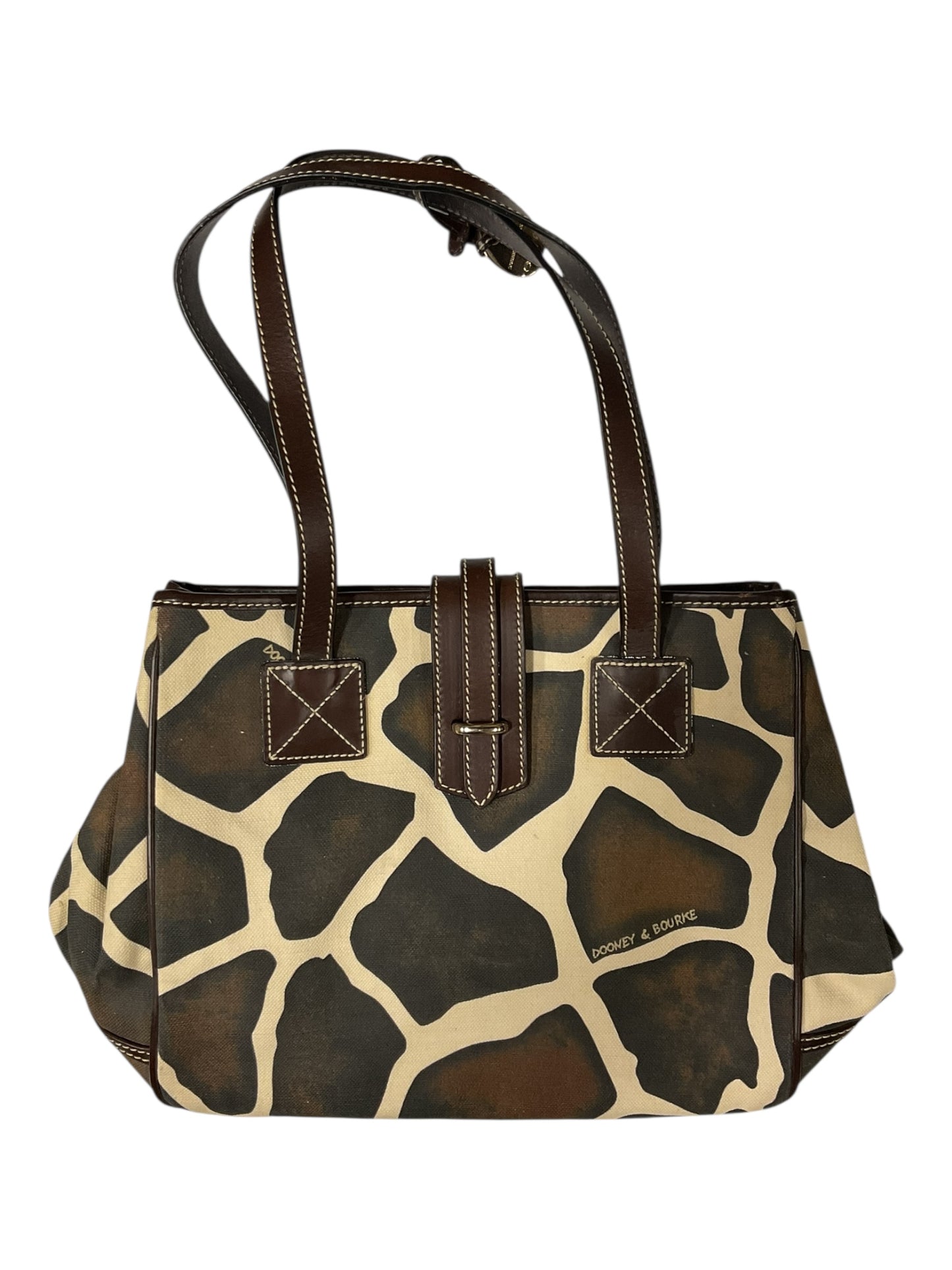 Handbag Designer By Dooney And Bourke In Animal Print, Size:Medium