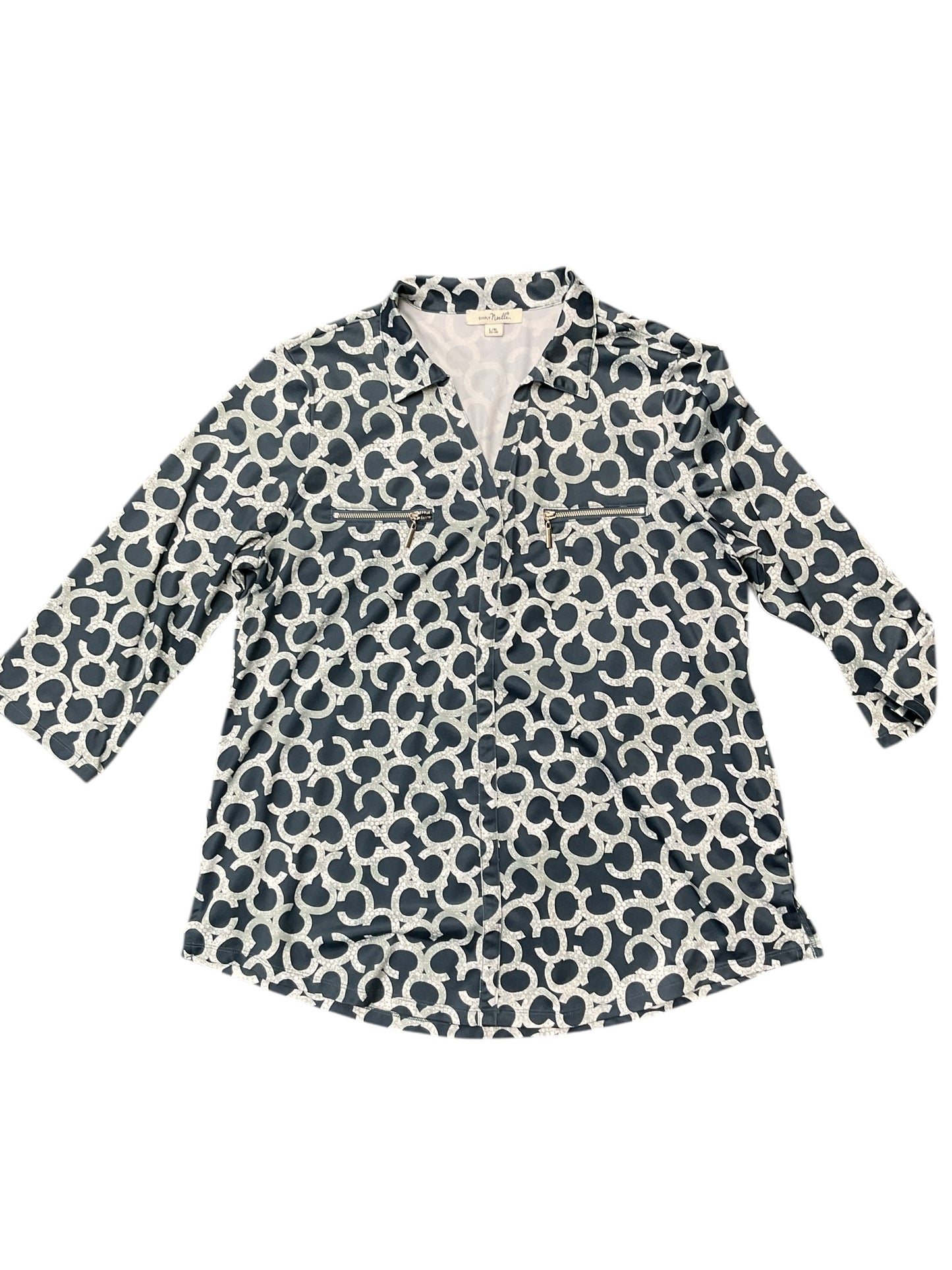 Top Ls By Simply Noelle In Blue, Size:Xl