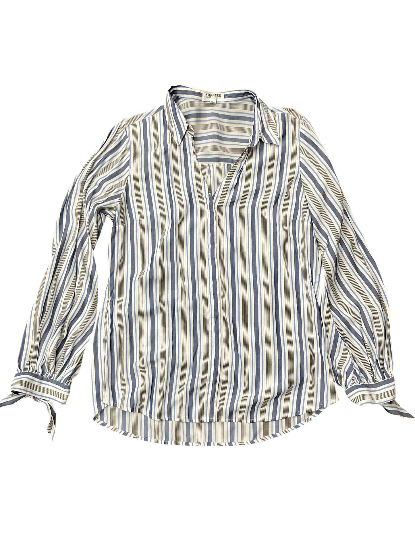 Top Ls By Express In Blue, Size:L