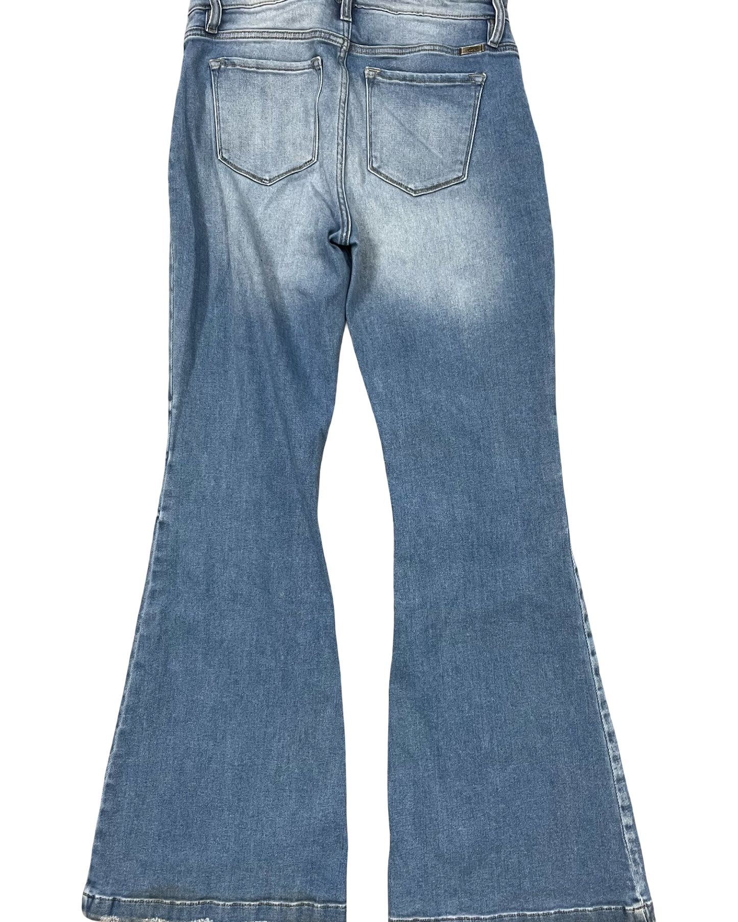 Jeans Flared By Kancan In Blue Denim, Size:8L