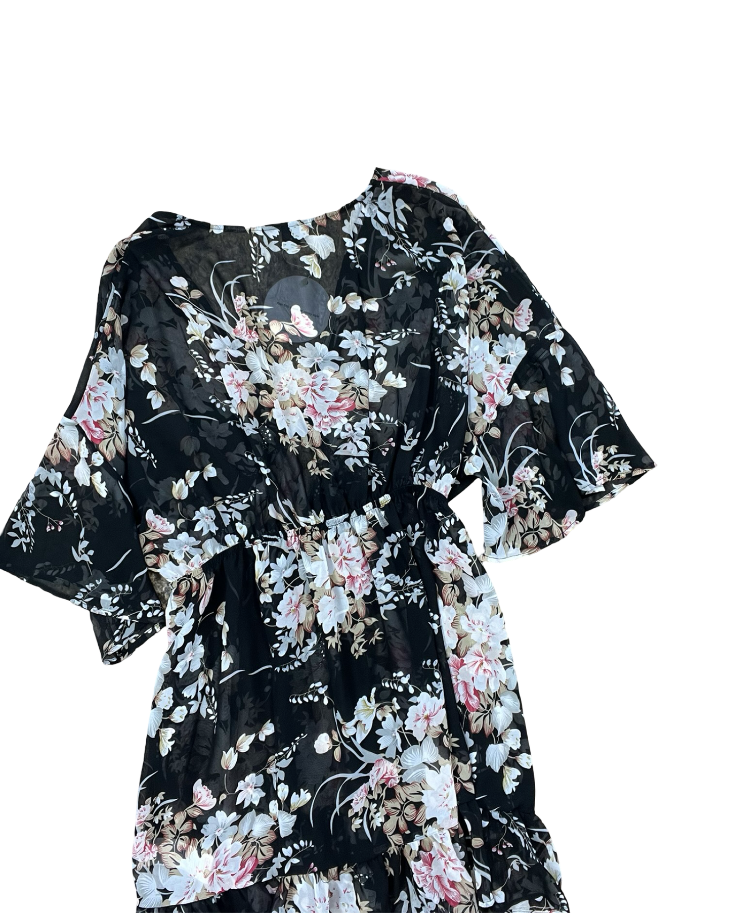 Kimono By Shein In Black, Size:Xl
