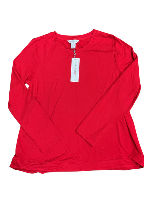 Top Ls By Liz Claiborne In Red, Size:L