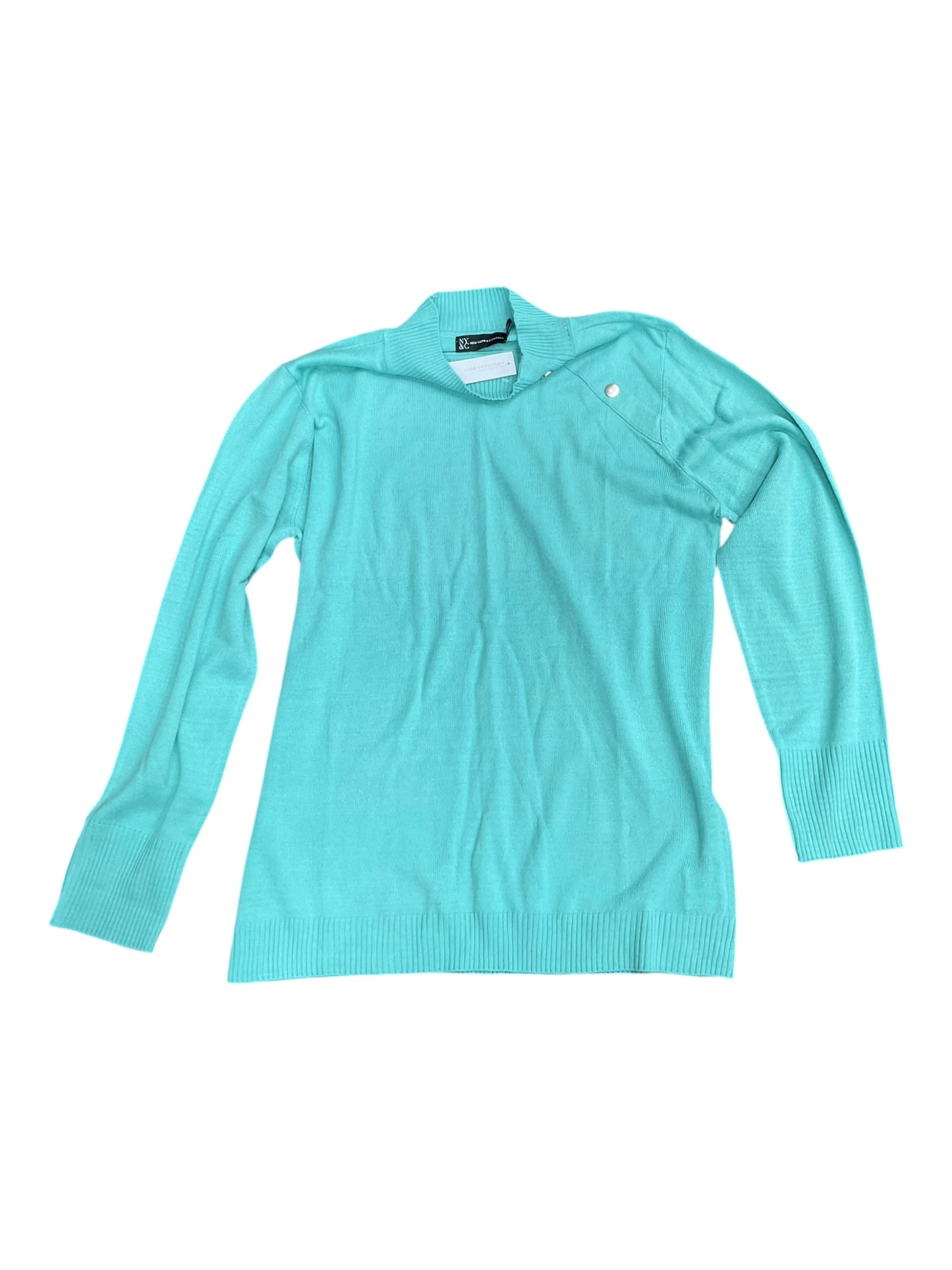 Sweater By New York And Co In Aqua, Size:Xl