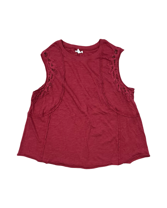Top Sleeveless By Maurices In Red, Size:1X