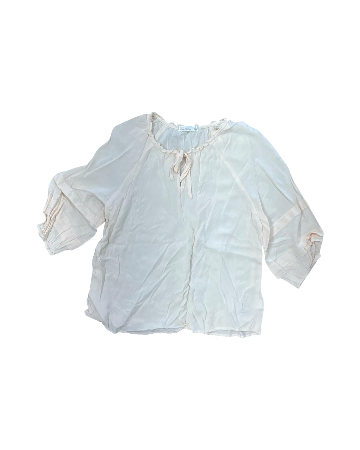 Top 3/4 Sleeve By 89Th And Madison In Peach, Size:S