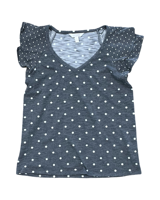 Top Ss By Lc Lauren Conrad In Grey & White, Size:S