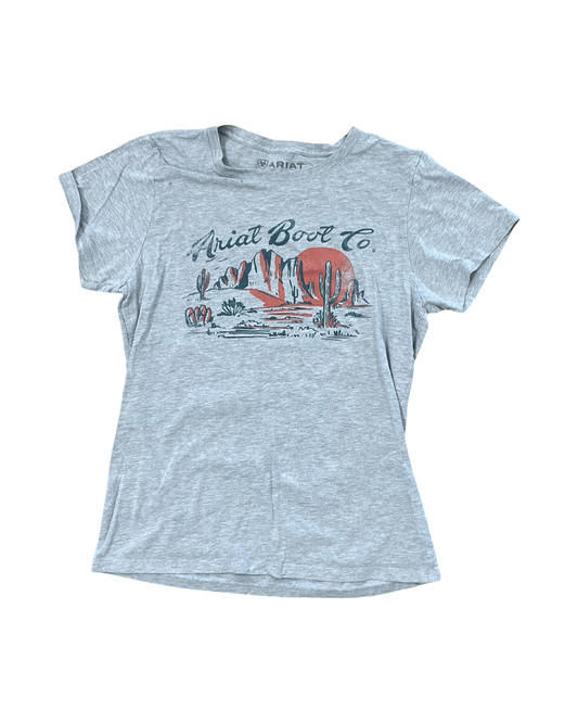 Top Ss By Ariat In Grey, Size:M