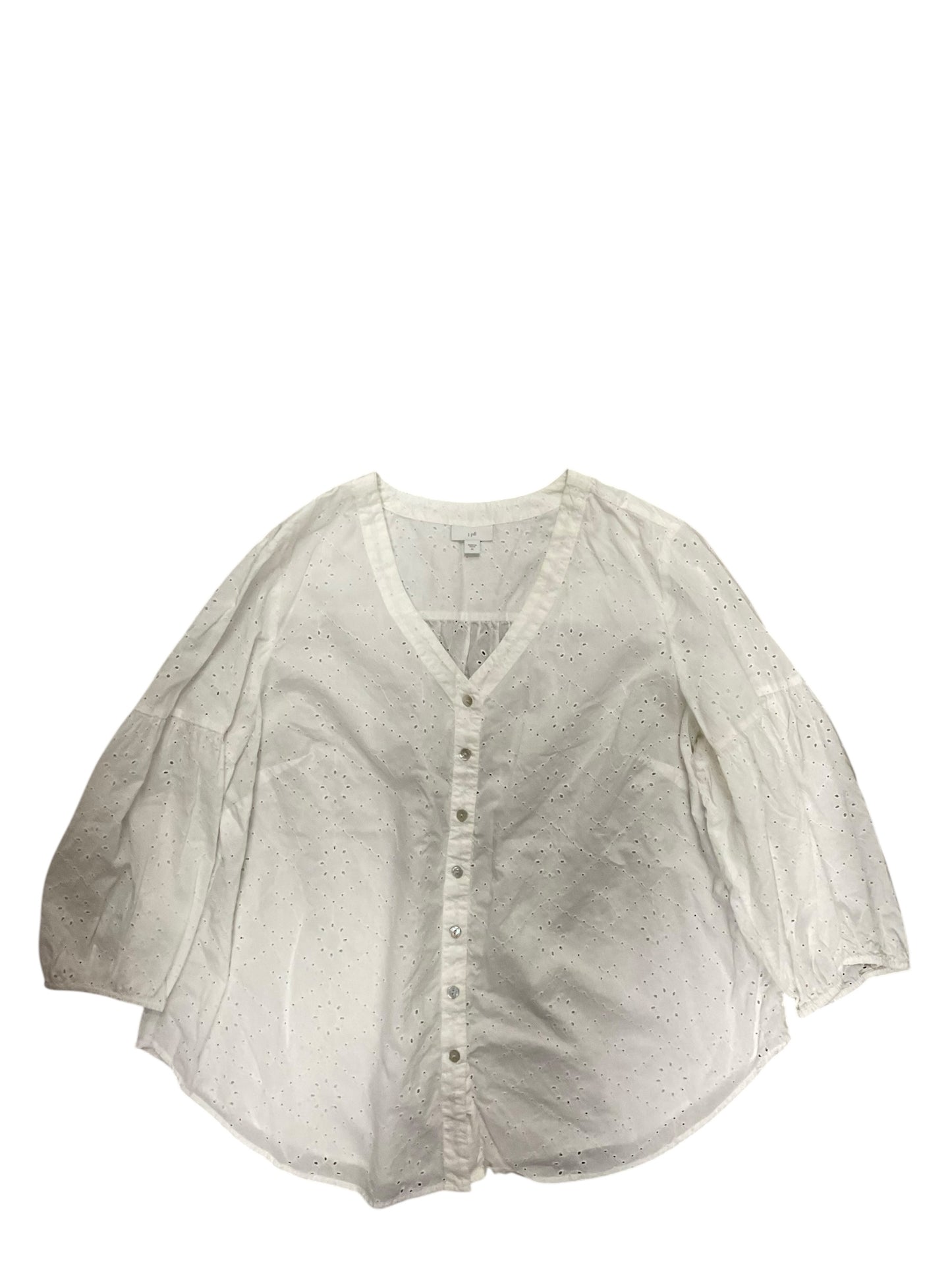 Top Ls By J. Jill In White, Size:Xl