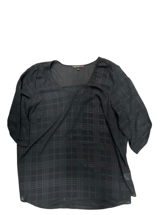 Top Ss By Heart And Soul In Black, Size:2X