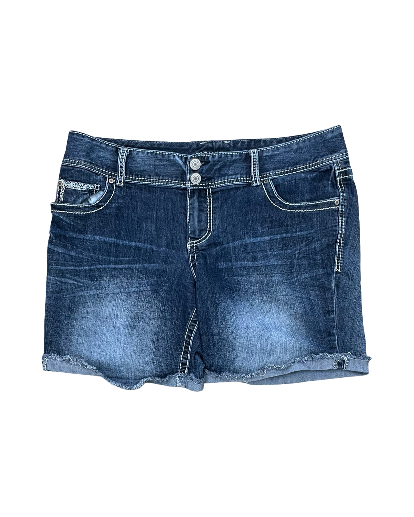 Shorts By Maurices In Blue Denim, Size:16