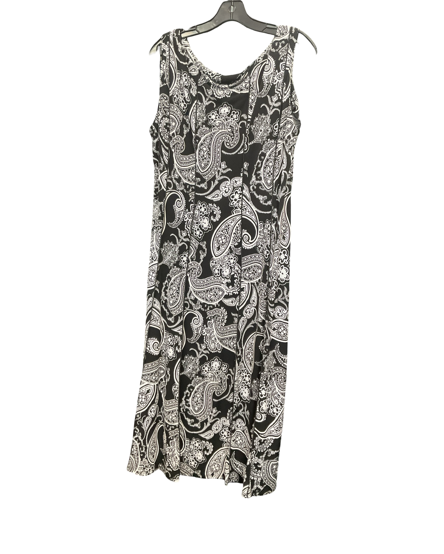 Dress Casual Midi By Perceptions In Black & White, Size:Xl