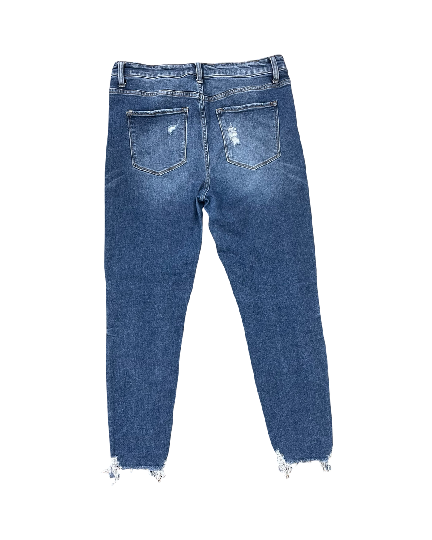 Jeans Skinny By Vervet In Blue Denim, Size:10