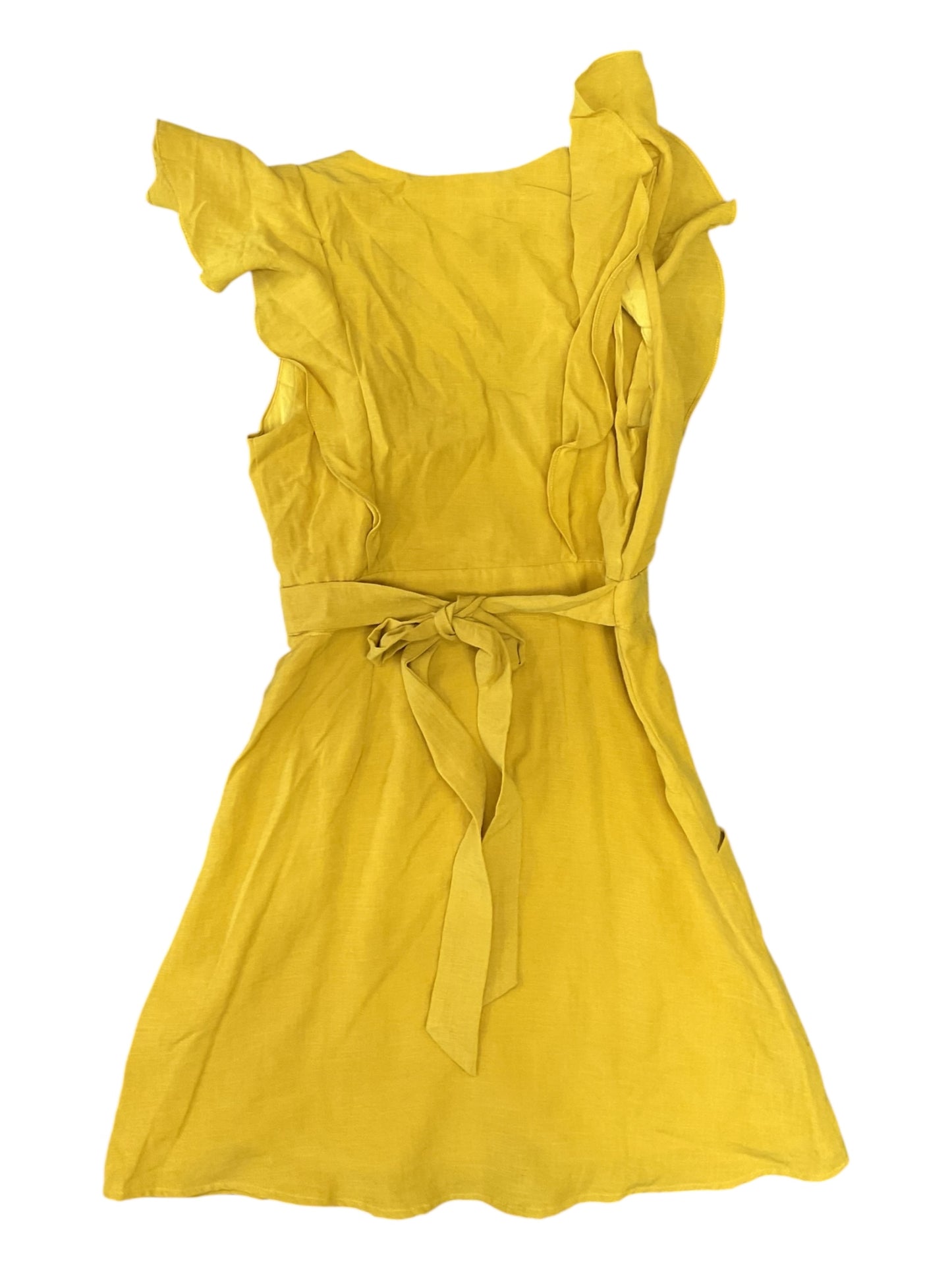 Dress Casual Short By Clothes Mentor In Yellow, Size:S