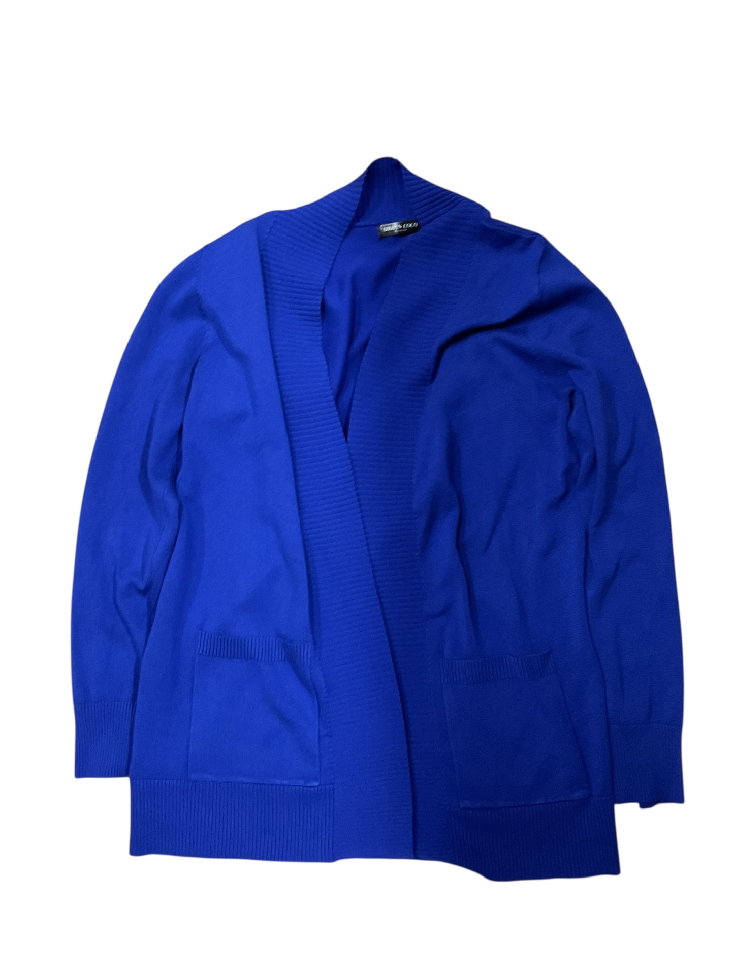 Cardigan By Urban Coco In Blue, Size:Xl