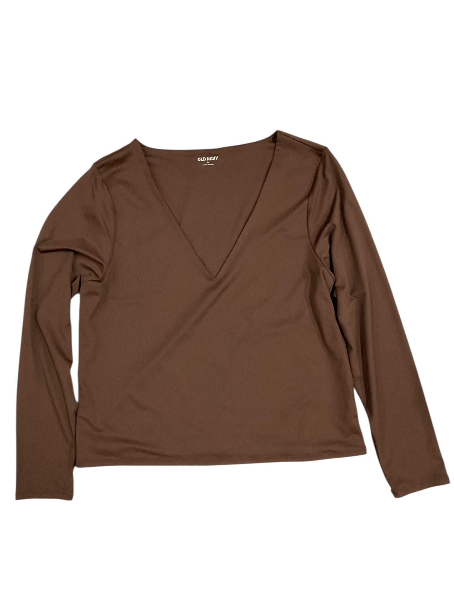 Top Ls By Old Navy In Brown, Size:Xl