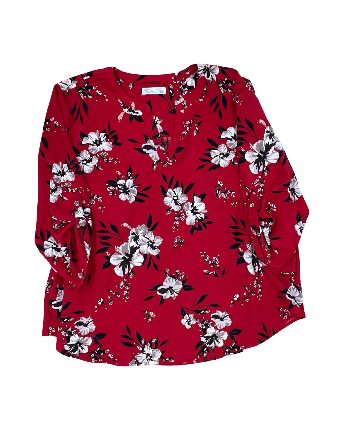 Top Ls By 89Th And Madison In Red, Size:Xxl