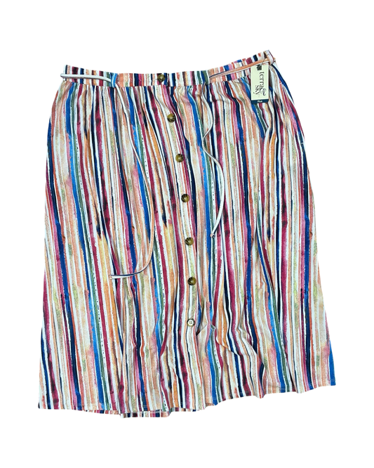 Skirt Maxi By Terra & Sky In Multi, Size:1X