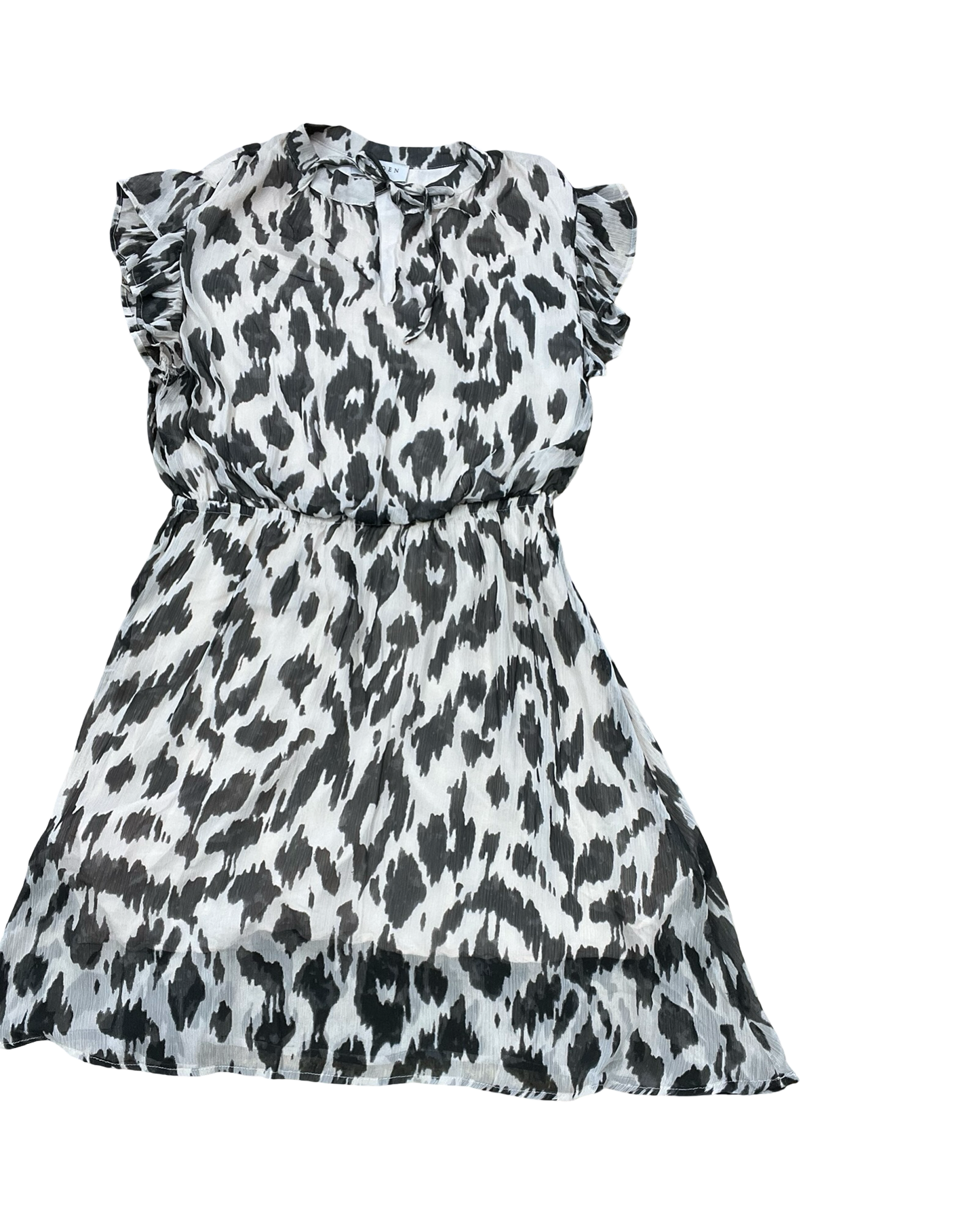 Dress Casual Short By Hayden La In Black & Cream, Size:L