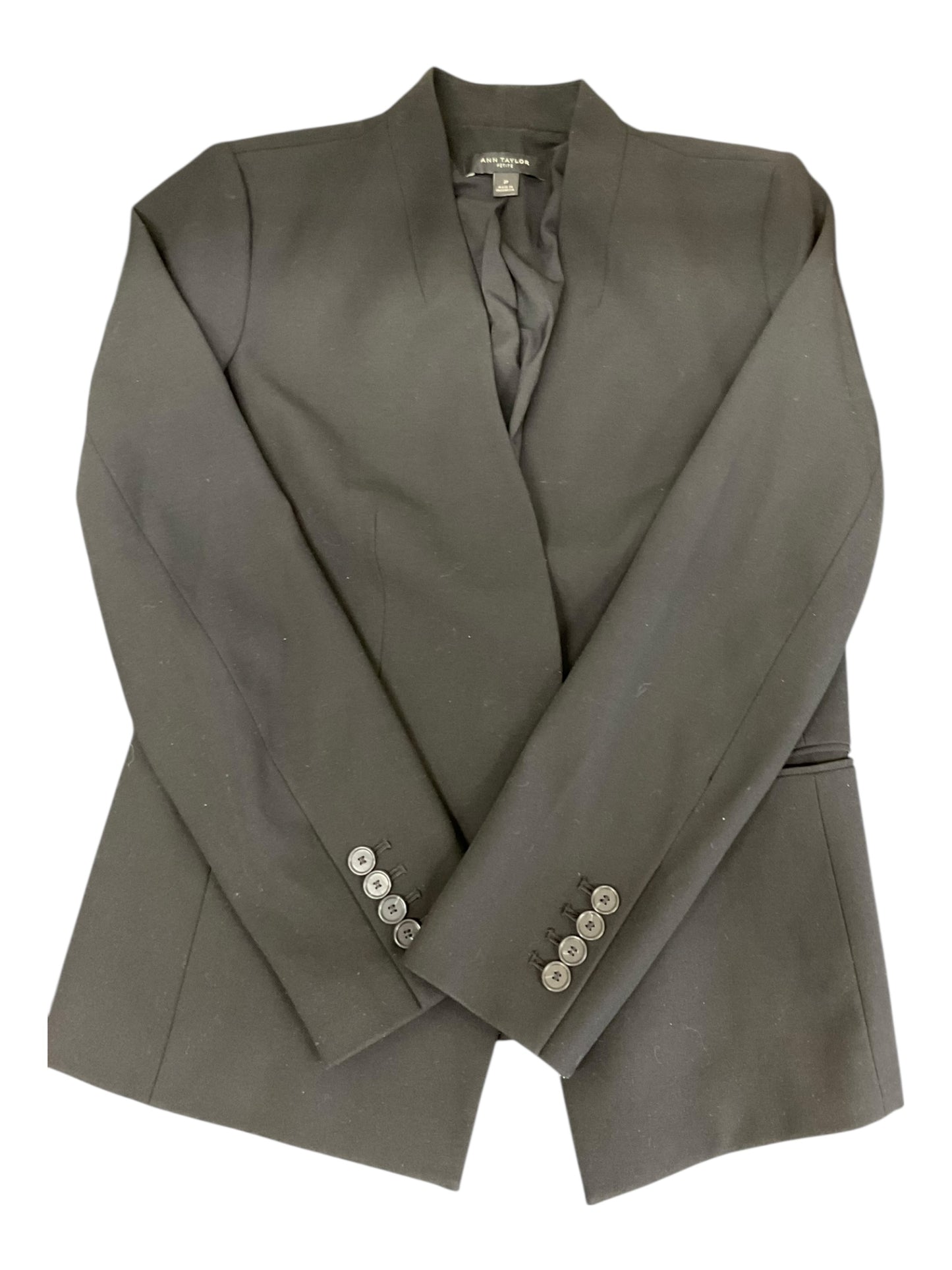 Blazer By Ann Taylor In Black, Size:Xs
