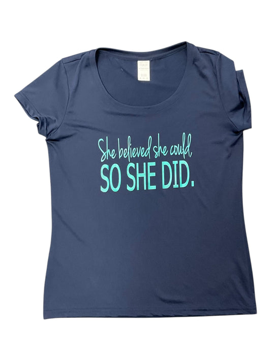 Top Ss By Clothes Mentor In Blue, Size:M