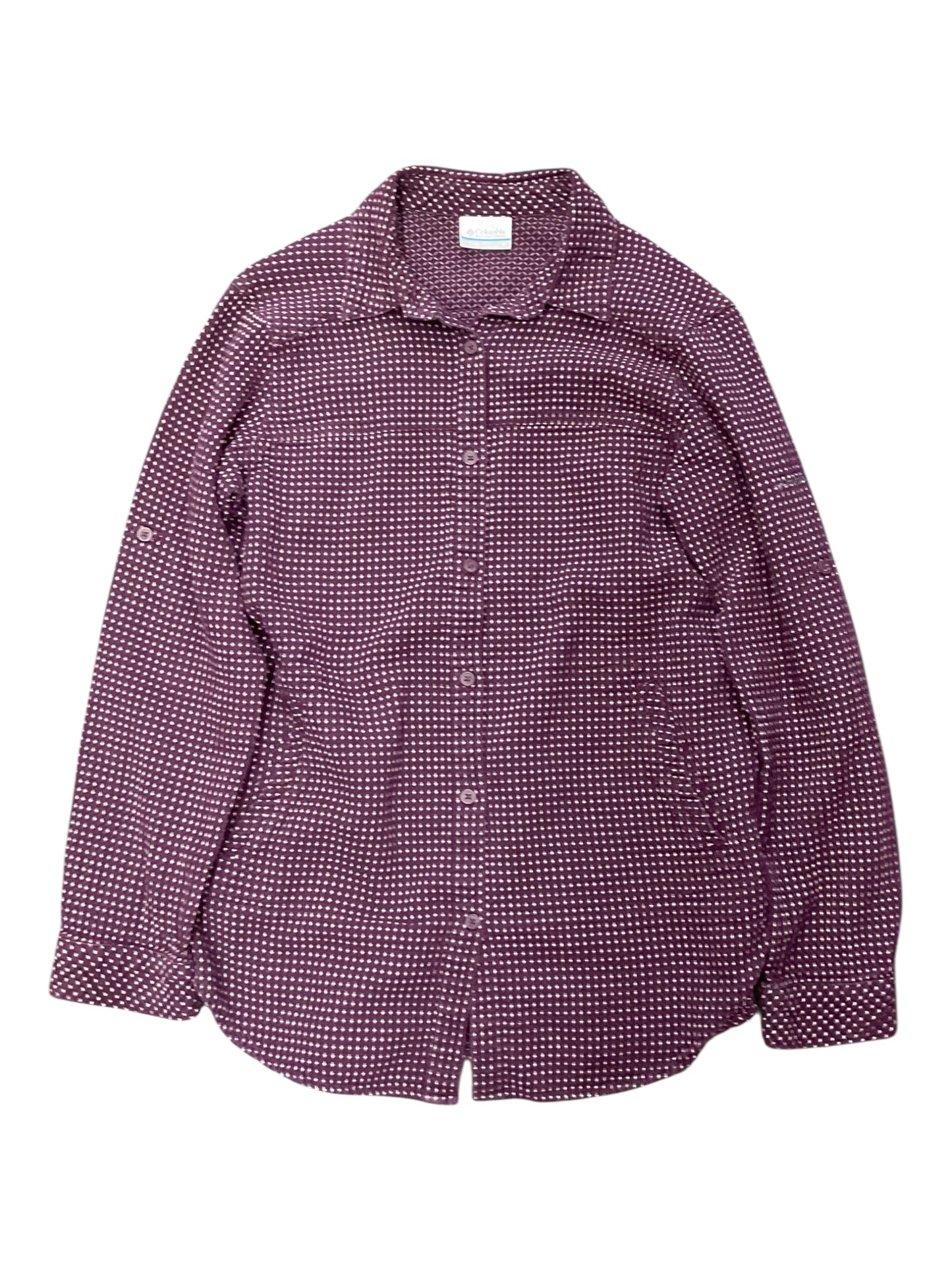 Top Ls By Columbia In Maroon, Size:M