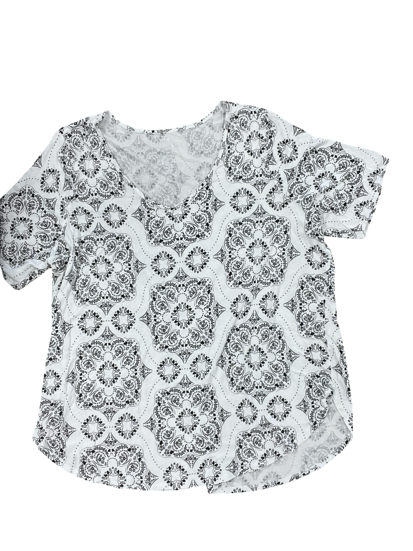 Top Ss By Maurices In Black & White, Size:2X