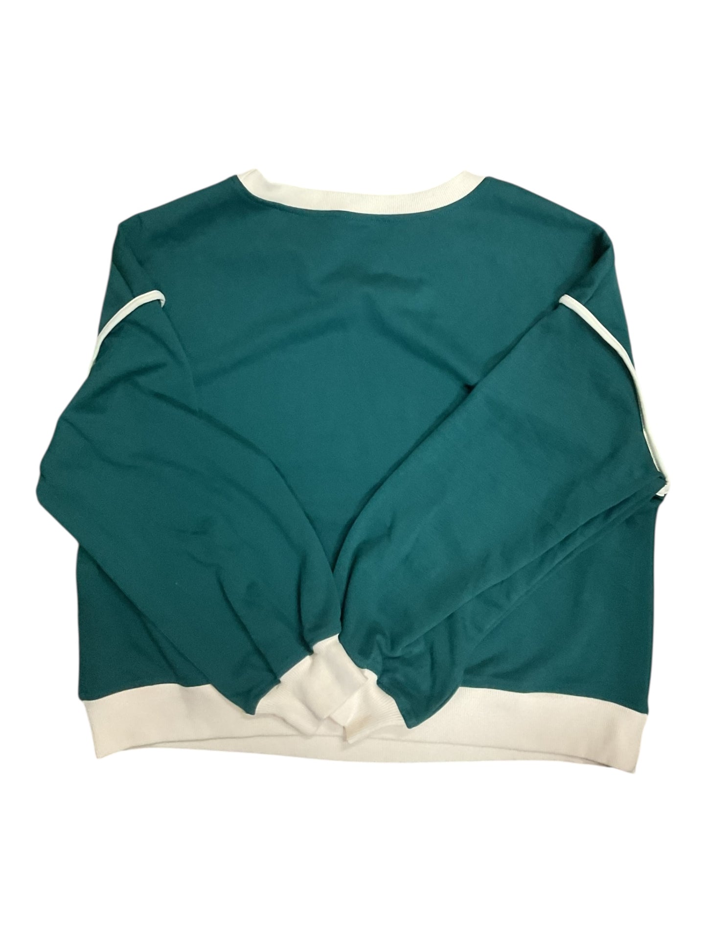 Sweatshirt Crewneck By Clothes Mentor In Green, Size:L