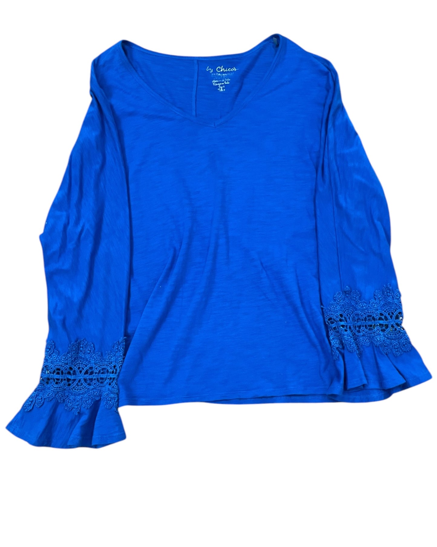 Top Ls By Chicos In Blue, Size:L