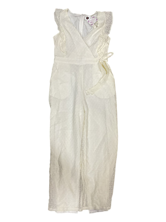 Jumpsuit By Clothes Mentor In Cream, Size:M