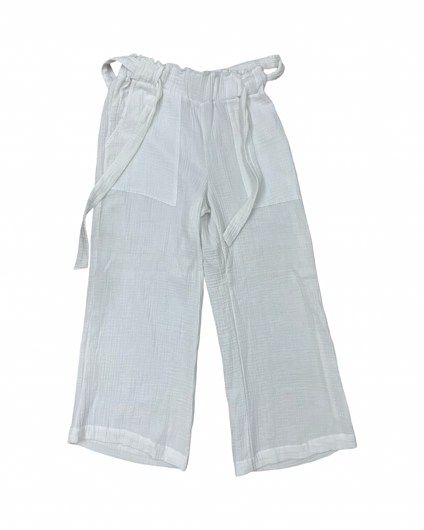 Pants Cropped By Clothes Mentor In White, Size:M