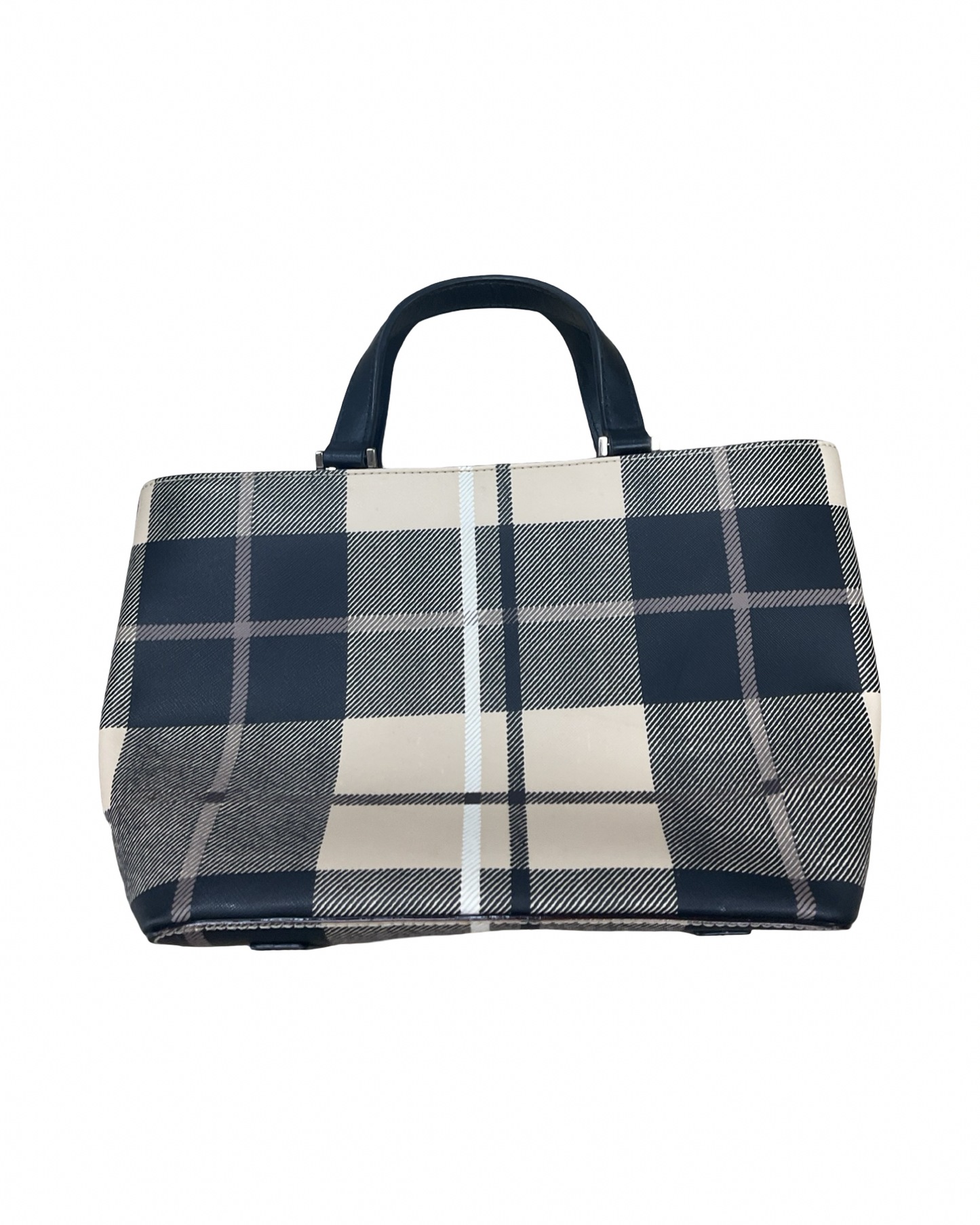 Handbag Designer By Kate Spade In Black & Cream, Size:Medium