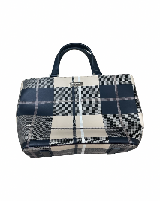 Handbag Designer By Kate Spade In Black & Cream, Size:Medium