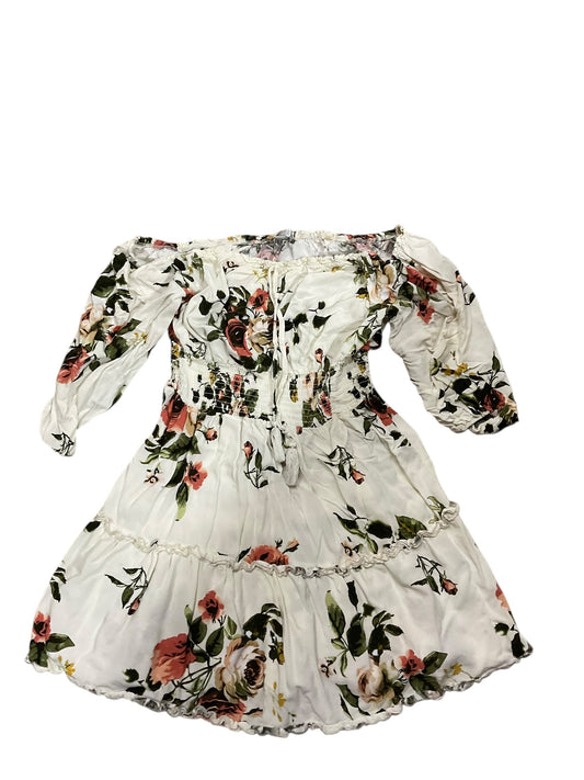 Dress Casual Short By Justify In Floral Print, Size:Xl