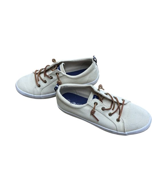 Shoes Flats By Clothes Mentor In Cream, Size:10