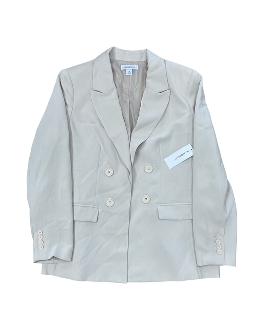 Blazer By Liz Claiborne In Tan, Size:L