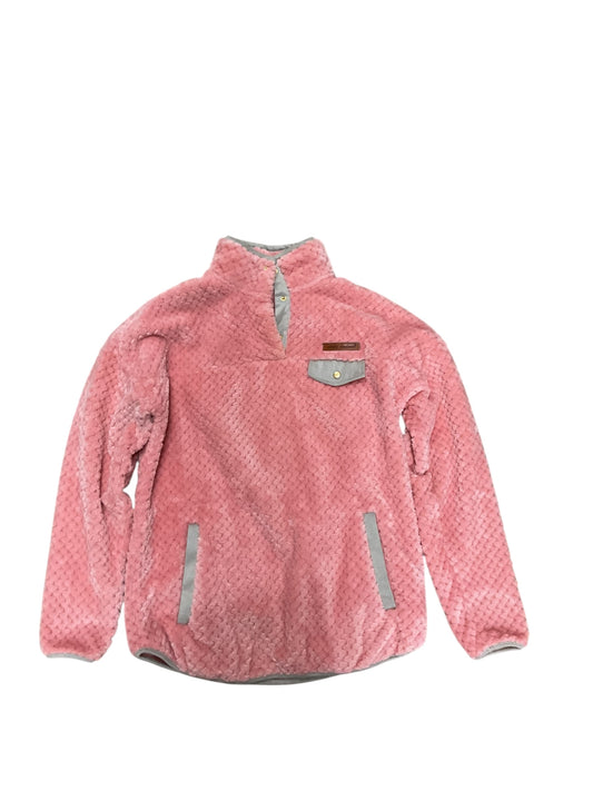 Sweatshirt Collar By Simply Southern In Pink, Size:S