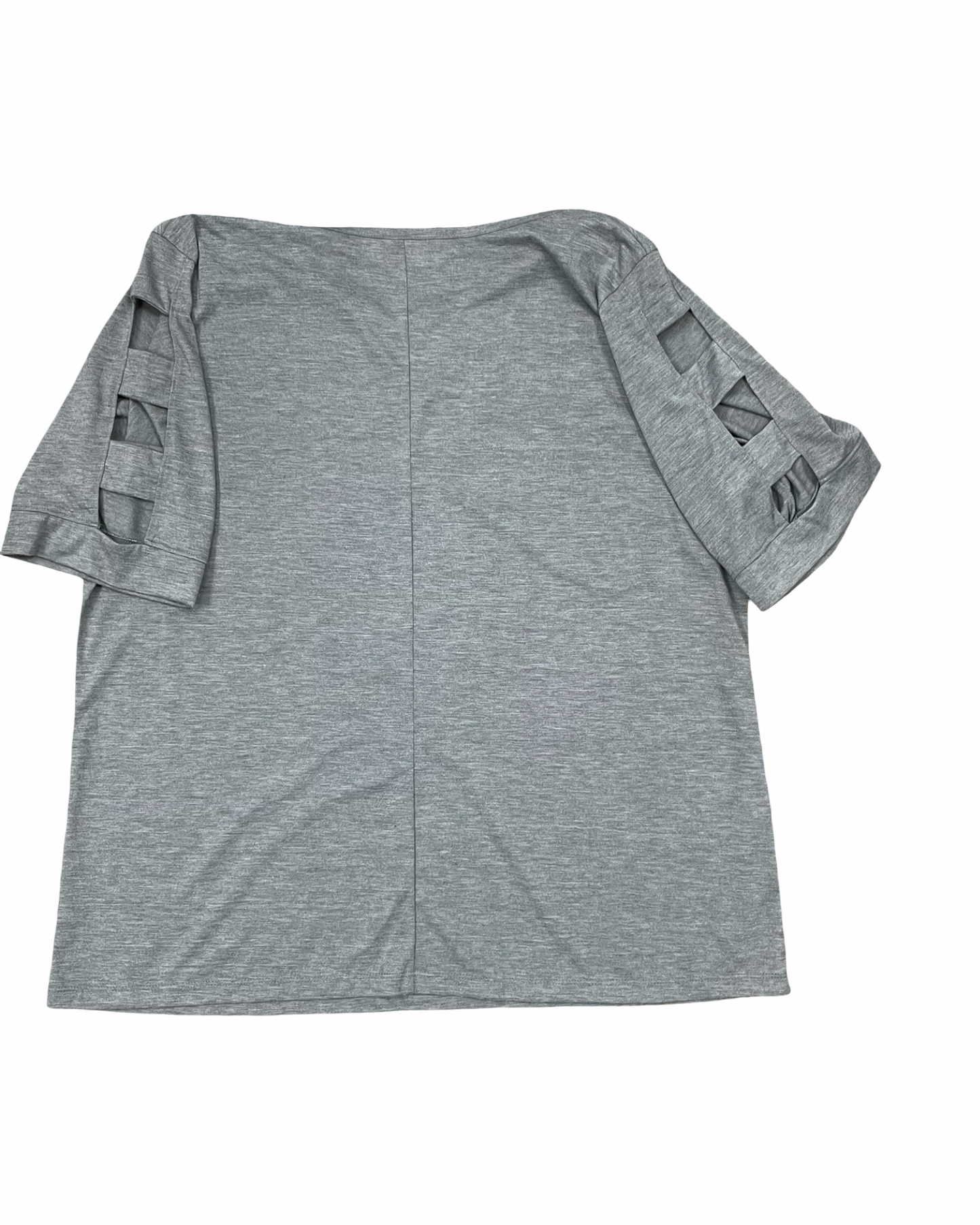 Top Ss By Bobbie Brooks In Grey, Size:2X