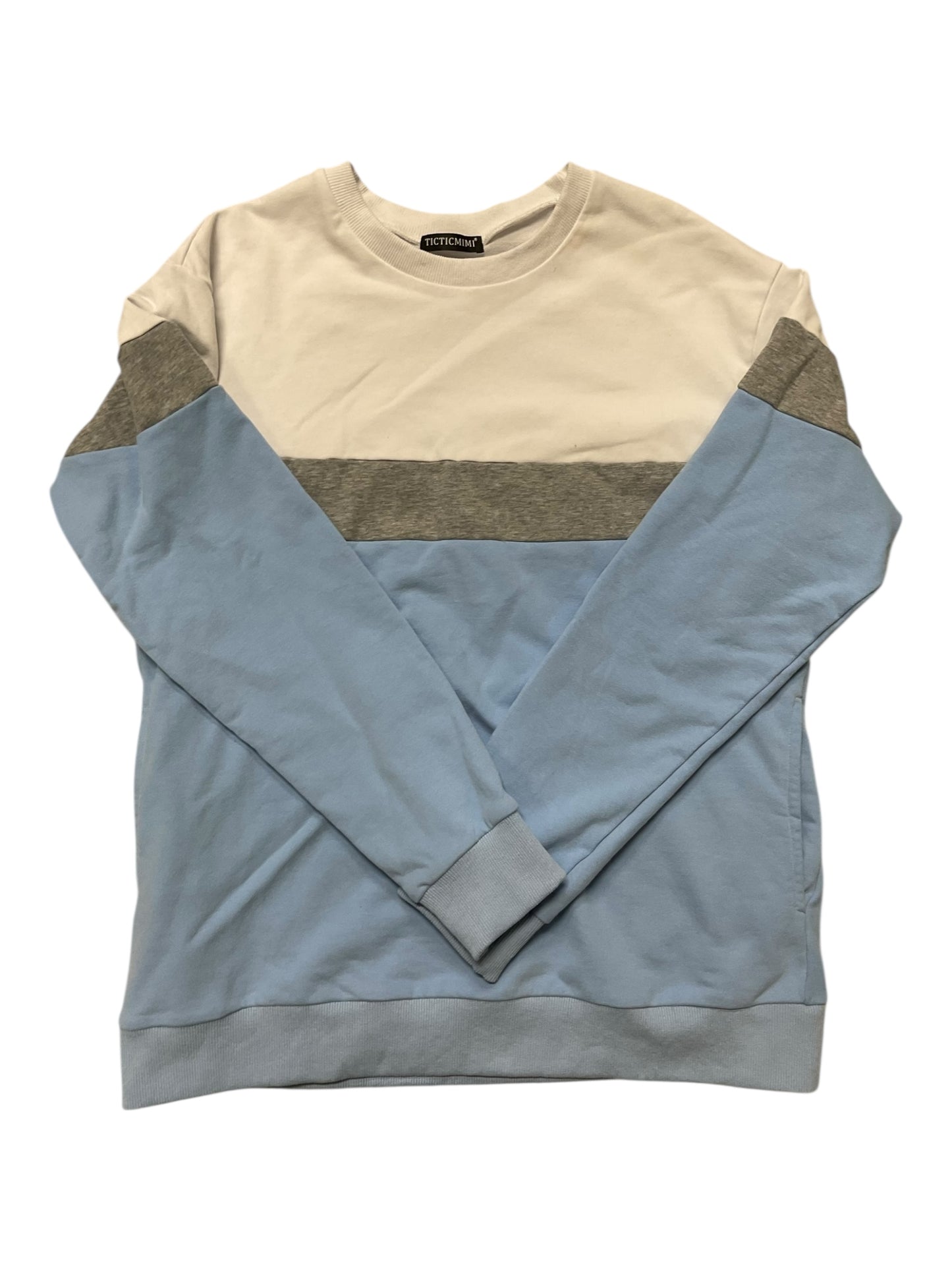 Sweatshirt Crewneck By Clothes Mentor In Blue, Size:M