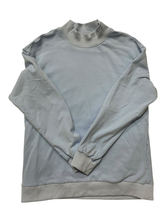 Sweatshirt Crewneck By Clothes Mentor In Blue & White, Size:M