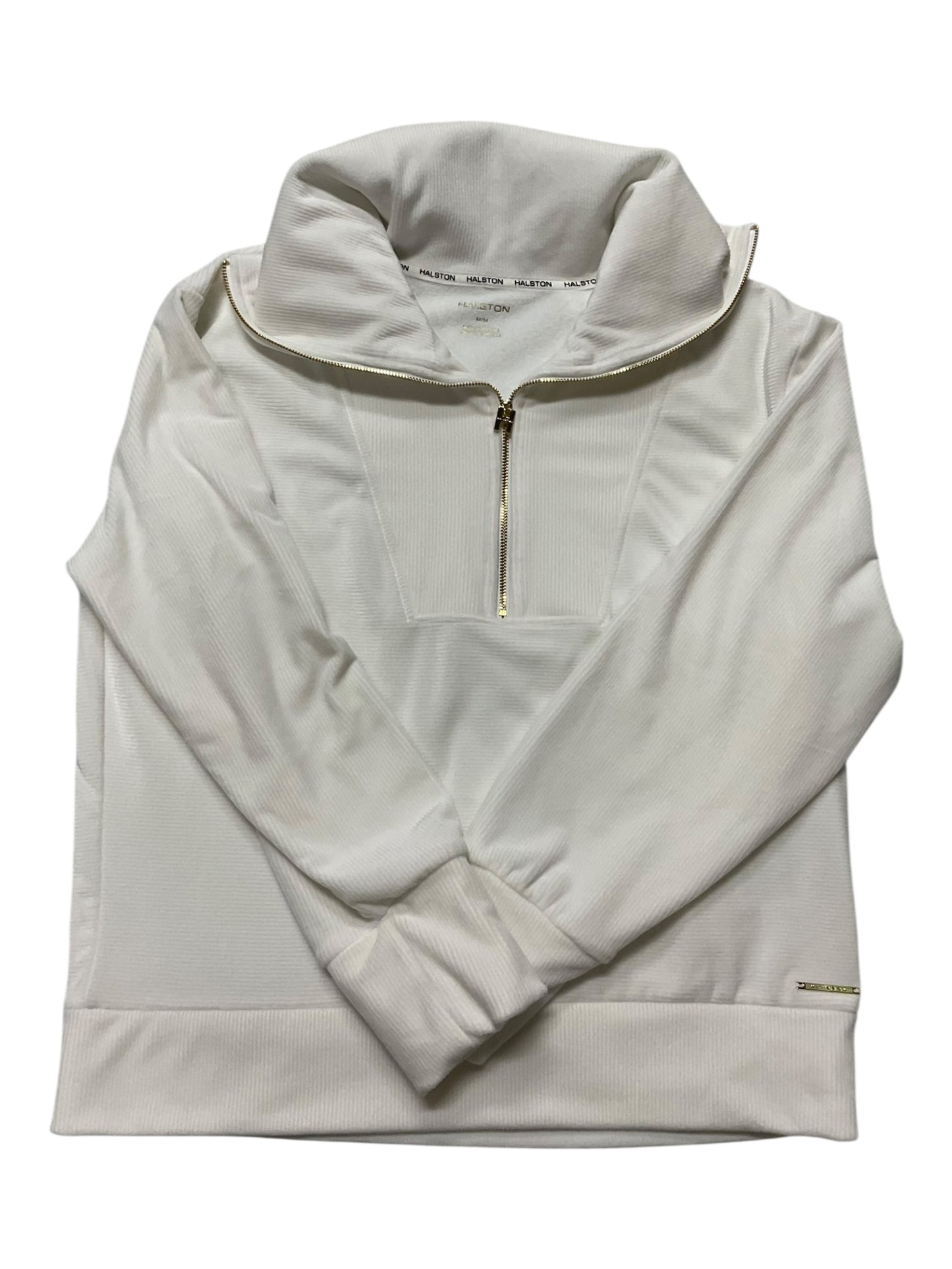 Top Ls Designer By Halston In White, Size:M