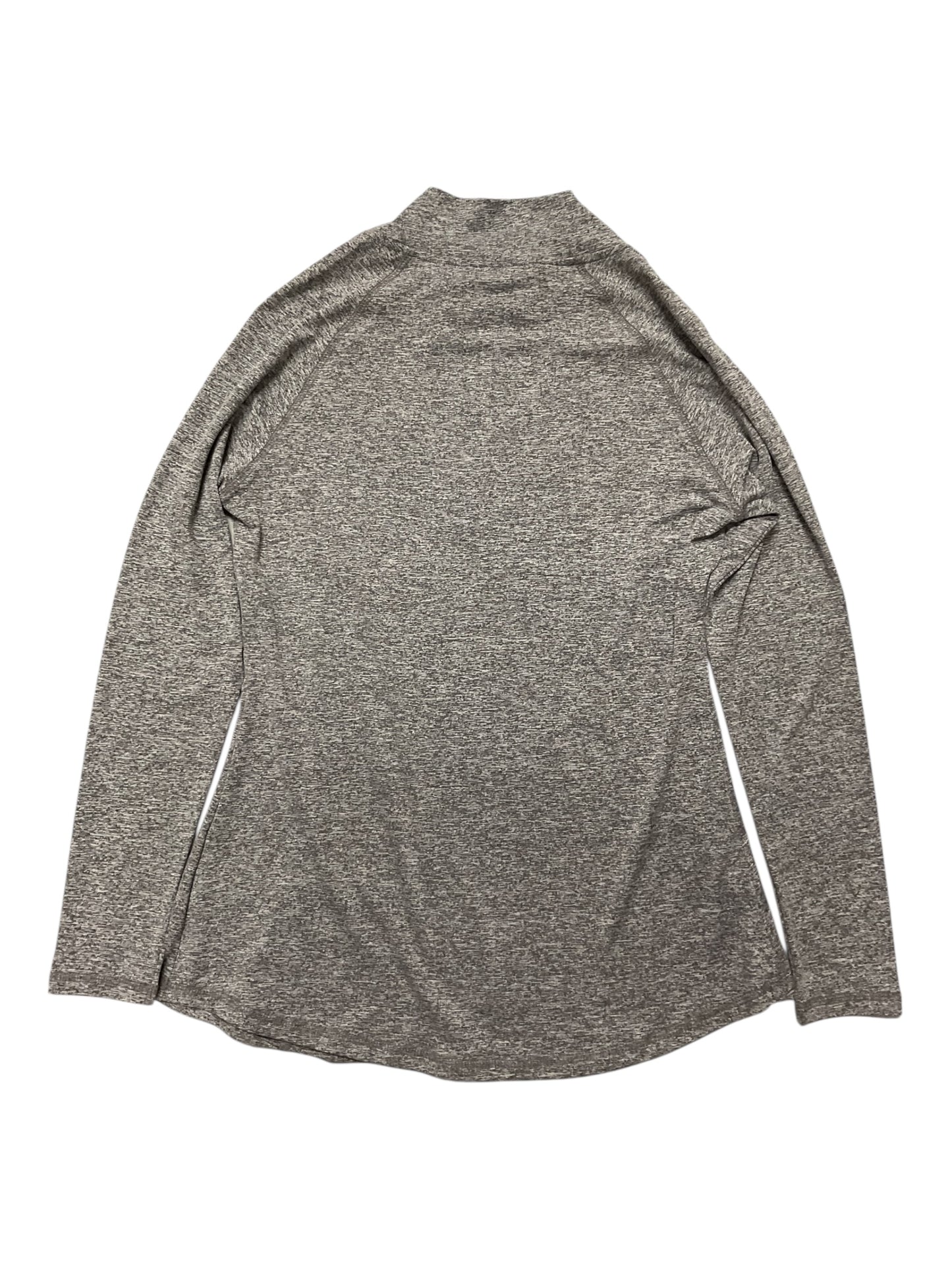 Athletic Top Ls Collar By Clothes Mentor In Grey, Size:M