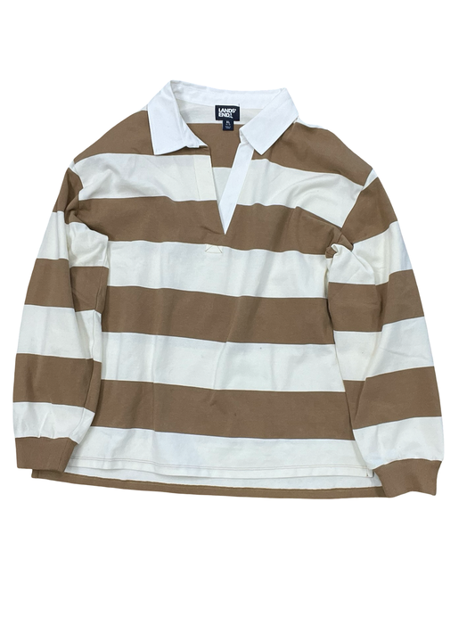 Top Ls By Clothes Mentor In Tan, Size:1X